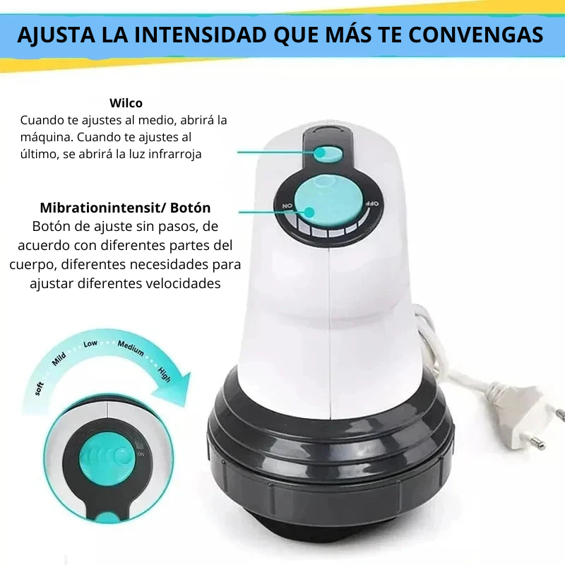 Masajeador Eléctrico Infrarrojo Reductor – Anticelulítico y Tonificador Corporal Completo