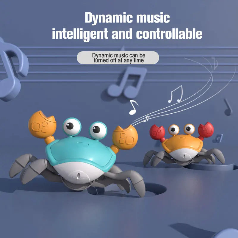 Danse et évasion du crabe, crabe rampant magique, jouet interactif pour bébé