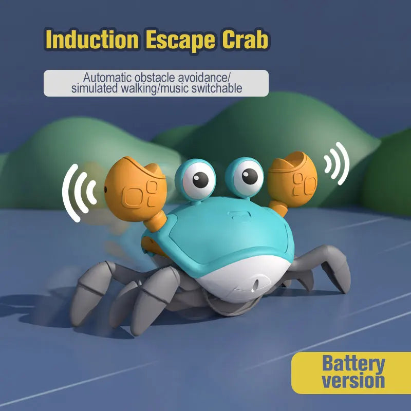 Danse et évasion du crabe, crabe rampant magique, jouet interactif pour bébé