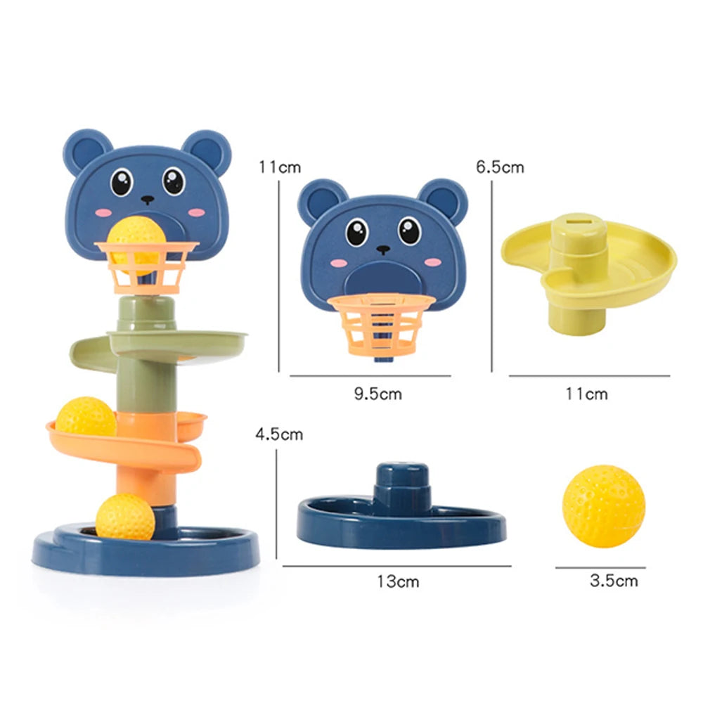 Torre de bolas Montessori de Aventuras educativa para bebés