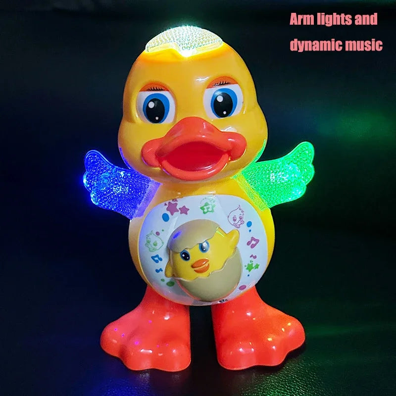 Pato Bailarín - Juguete de pato animado, Juguete musical y con luces, Juguete educativo.