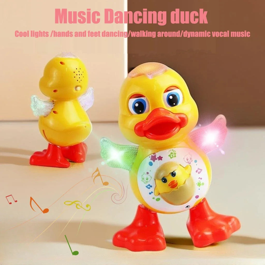 Pato Bailarín - Juguete de pato animado, Juguete musical y con luces, Juguete educativo.