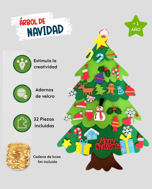 ¡El Árbol de Navidad de Fieltro que Enamora a Niños y Padres!