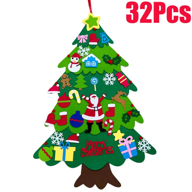 ¡El Árbol de Navidad de Fieltro que Enamora a Niños y Padres!