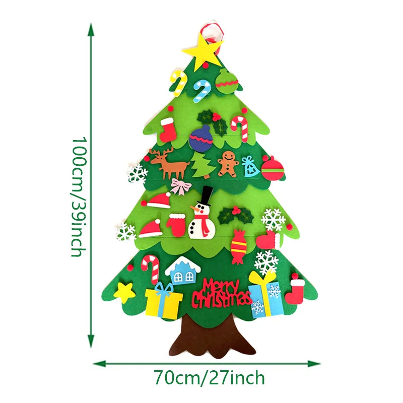 ¡El Árbol de Navidad de Fieltro que Enamora a Niños y Padres!