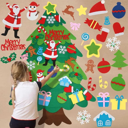 ¡El Árbol de Navidad de Fieltro que Enamora a Niños y Padres!