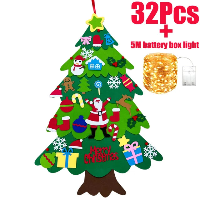 ¡El Árbol de Navidad de Fieltro que Enamora a Niños y Padres!