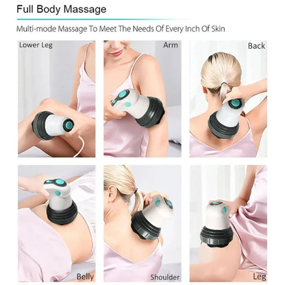 Electric Body Slimming Massager Handheld Infrared Massage Anti Cellulite Massager for Arm Leg Hip Belly Fat Remover