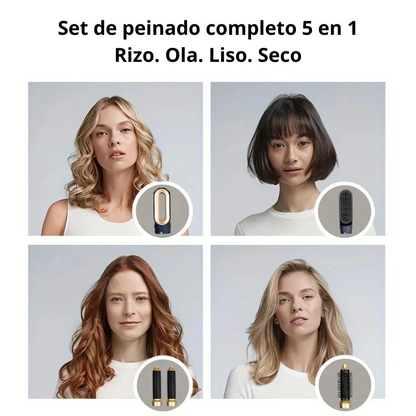 Moldelador Multi Hair Styler 5 en 1, Secador, Plancha, Ondas Para El Cabello.