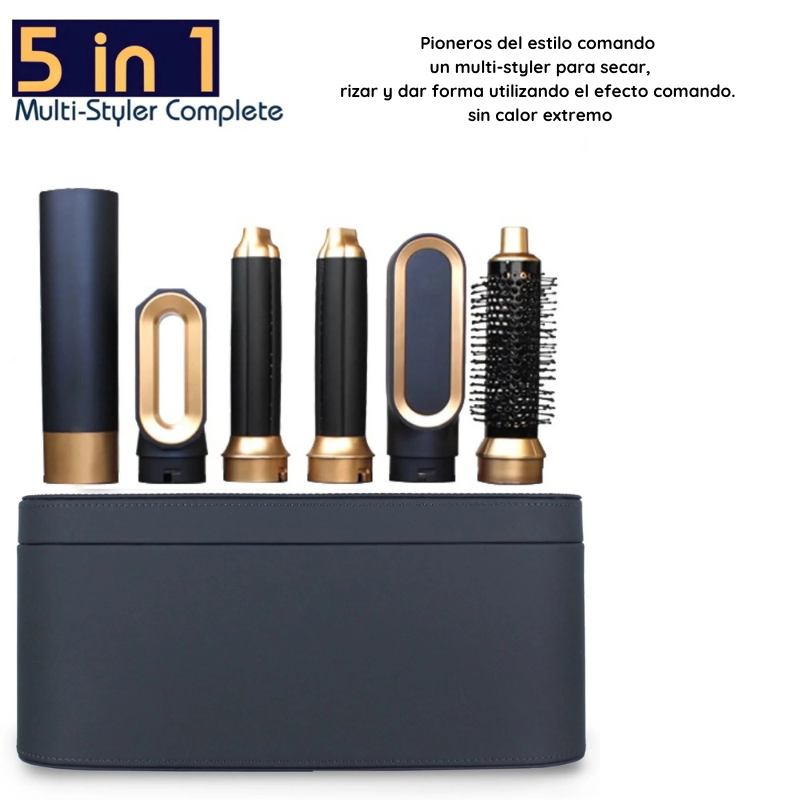 Moldelador Multi Hair Styler 5 en 1, Secador, Plancha, Ondas Para El Cabello.