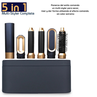 Moldelador Multi Hair Styler 5 en 1, Secador, Plancha, Ondas Para El Cabello.